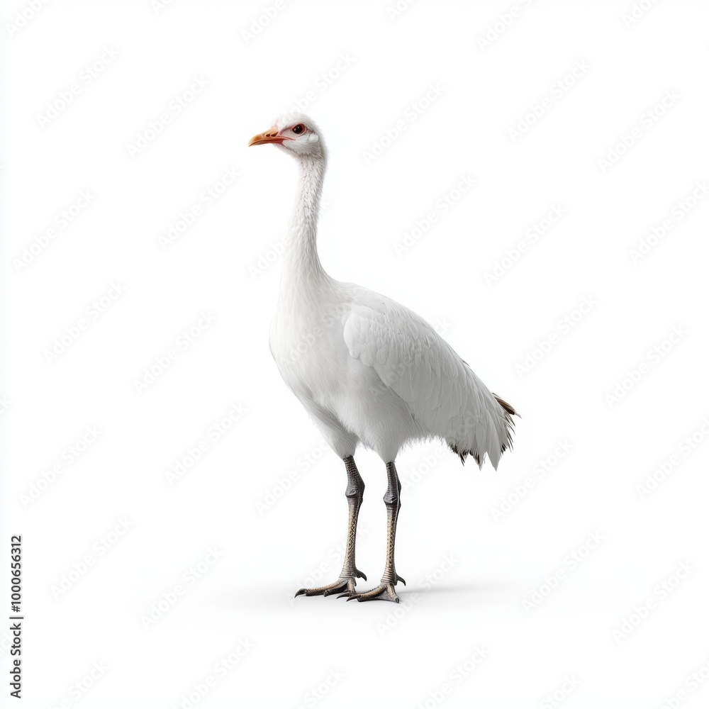 Elegant White Bird on Simple Background Elegant White Bird on Simple Background