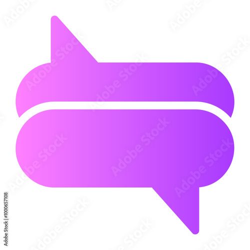 speech bubble gradient icon