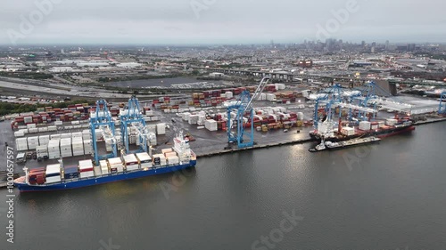 Philadelphia, Pennsylvania - September 28, 2024 - Philly Port On the Verge of a Port Strike 