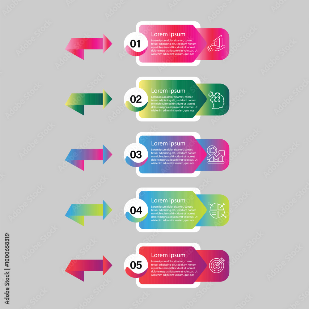 Obraz premium Infographic Template Vectors and Illustrations design