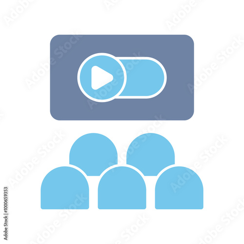 cinema concept line icon. Simple element illustration. cinema concept outline symbol design.