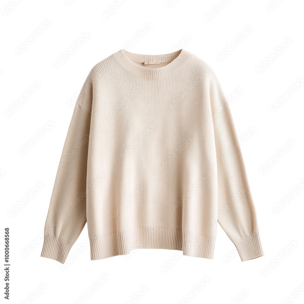 Soft and cozy beige sweater with long sleeves. Simple, versatile design perfect for casual or formal wear. Ideal for autumn and winter seasons. Soft and cozy beige sweater with long sleeves. Simple, versatile design perfect for casual or formal wear. Ideal for autumn and winter seasons.