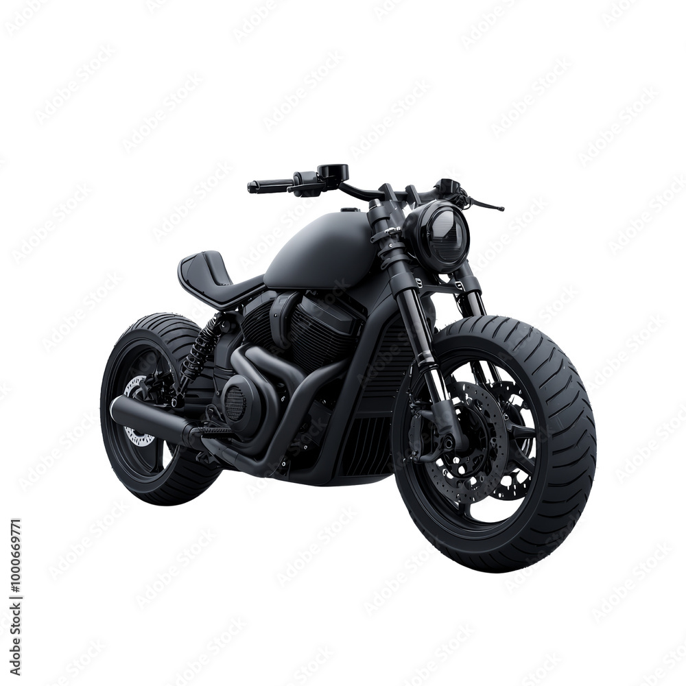 Sleek black motorcycle with a modern and aggressive design, highlighting powerful engine and stylish craftsmanship. Sleek black motorcycle with a modern and aggressive design, highlighting powerful engine and stylish craftsmanship.