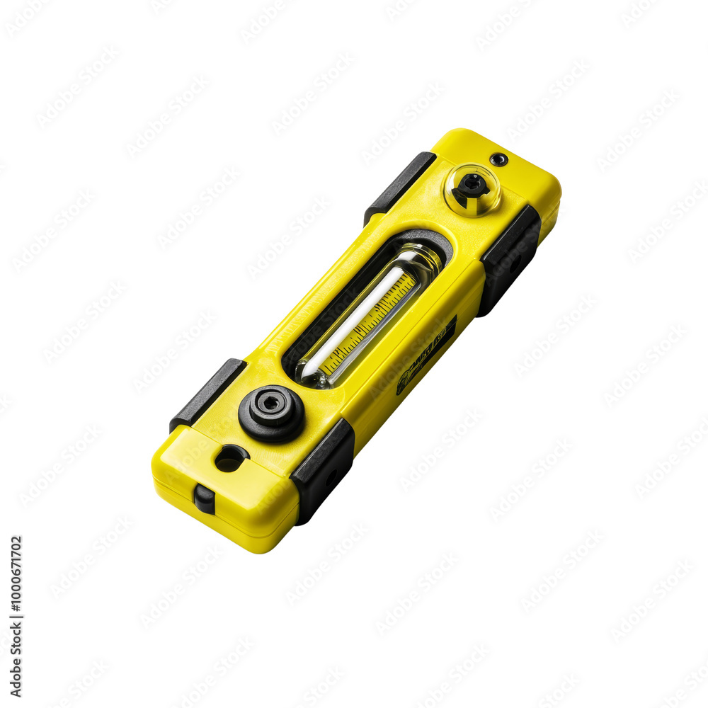 Close-up of yellow industrial tool isolated on white background. High-res image suitable for engineering and manufacturing purposes. Close-up of yellow industrial tool isolated on white background. High-res image suitable for engineering and manufacturing purposes.