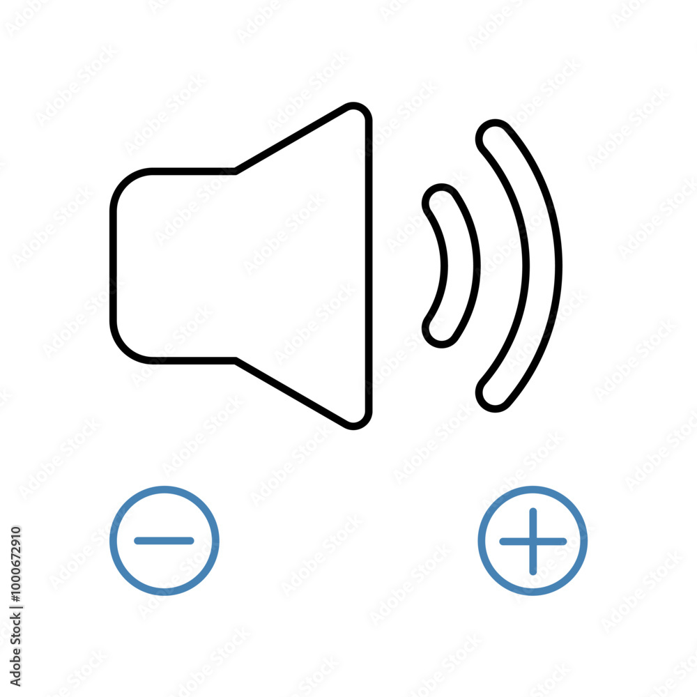 volume concept line icon. Simple element illustration. volume concept outline symbol design. volume concept line icon. Simple element illustration. volume concept outline symbol design.