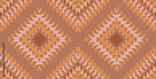 Persian Islamic Pattern Wallpaperfolk Embroidery, Aztec Geometric Ornament Print. Design for Carpet, Wallpaper, Clothing, Wrapping, Fabric