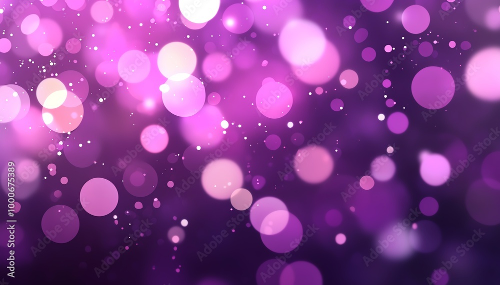 Colorful bokeh effect, purple and pink tones Colorful bokeh effect, purple and pink tones