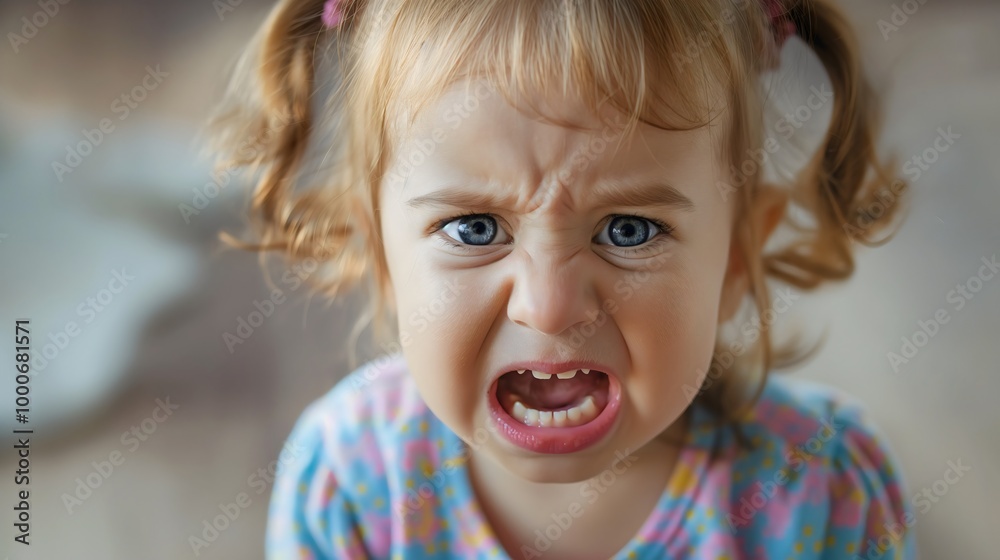 A Sad Toddler Crying: Portrait of a Little Girl with Tears and an Upset Expression, Showing the Emotional Struggles of Childhood, as She Faces Stress and Frustration in a Sensitive Moment. A Sad Toddler Crying: Portrait of a Little Girl with Tears and an Upset Expression, Showing the Emotional Struggles of Childhood, as She Faces Stress and Frustration in a Sensitive Moment.