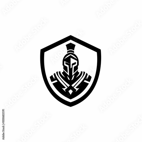 Sparta Logo, Spartan Helmet and Cloak for Greek Roman Warrior Knight Solider logo design inspiration