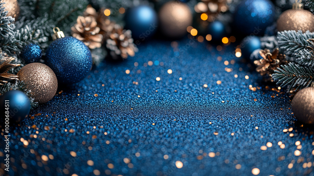 festive navy blue Christmas background adorned with delicate snowflakes and shimmering golden accents, symbolizing winter's beauty, purity, and the warmth of holiday celebrations in a timeless, elegan festive navy blue Christmas background adorned with delicate snowflakes and shimmering golden accents, symbolizing winter's beauty, purity, and the warmth of holiday celebrations in a timeless, elegan