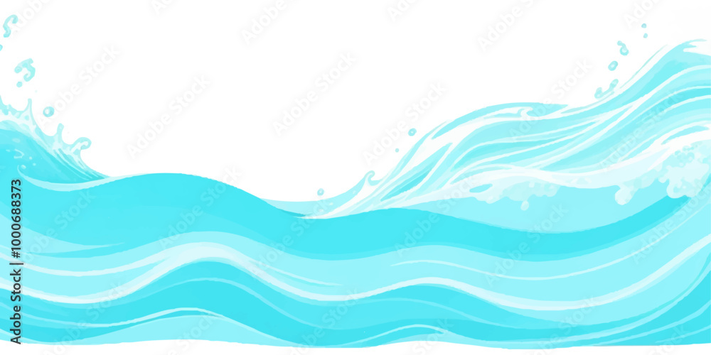Transparent abstract soft green and blue abstract water color ocean wave texture background. Banner Graphic Resource as background for ocean wave and water wave abstract graphics Transparent abstract soft green and blue abstract water color ocean wave texture background. Banner Graphic Resource as background for ocean wave and water wave abstract graphics