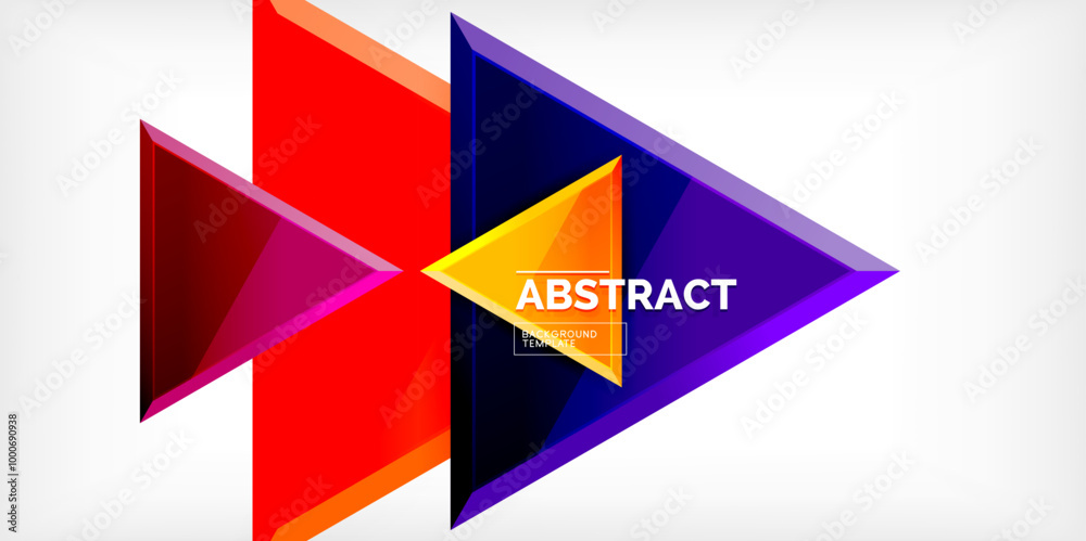 Abstract background - glossy triangles. Vector Illustration For Wallpaper, Banner, Background, Card, Book Illustration, landing page Abstract background - glossy triangles. Vector Illustration For Wallpaper, Banner, Background, Card, Book Illustration, landing page