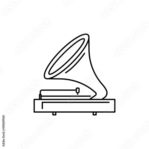 Classic gramophone icon