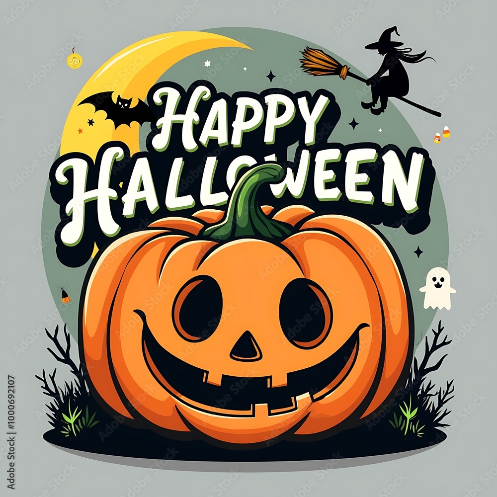Halloween social media post-themed design AI-generated
Halloween social media post-themed design AI-generated