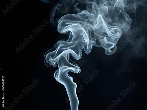 smoke on black background