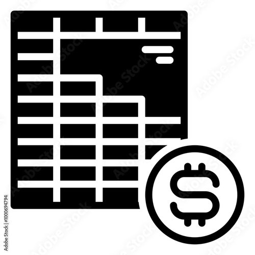 loan table icon, glyph icon style