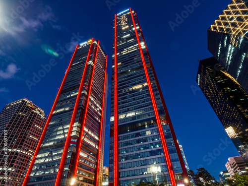 Photography Seoul, South Korea - Sep.28.2024: skyscraper in Yeouido, Seoul