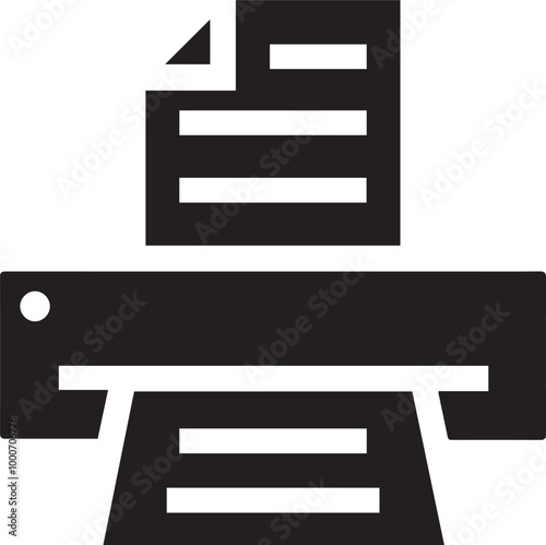 Computer Printer icon symbol vector image illustration 