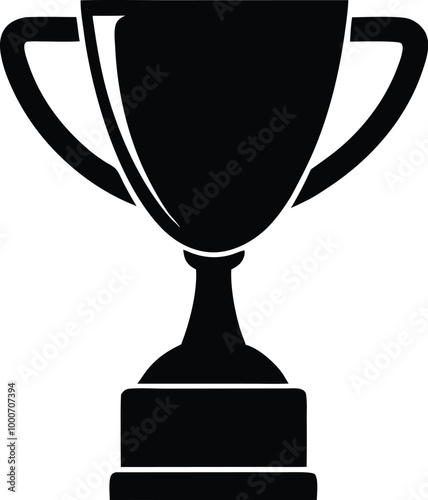 trophy icon silhouette with Transparent Background - Versatile Clipart