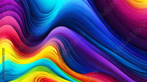 Abstract colorful background with multiple different gradients