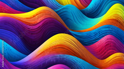 Abstract colorful background with multiple different gradients