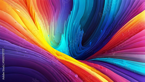 Abstract colorful background with multiple different gradients
