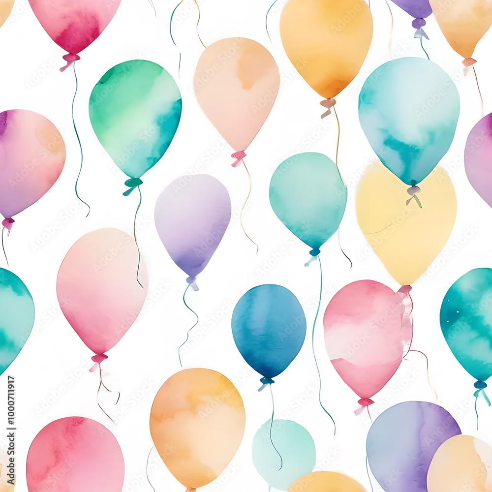 seamless pattern with balloons