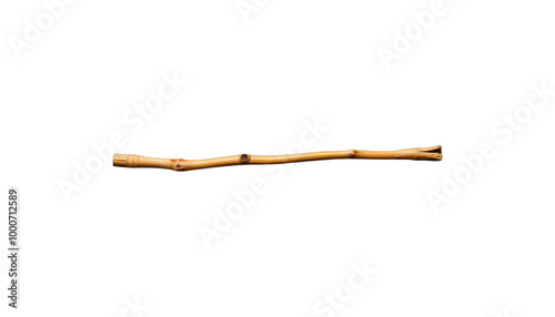 TRANSPARENT PNG ULTRA HD 8K Wooden Stick – Natural Branch, Leafy, Twisted, Smooth Stick with Knots and Variations, Ideal for Design or Decoration