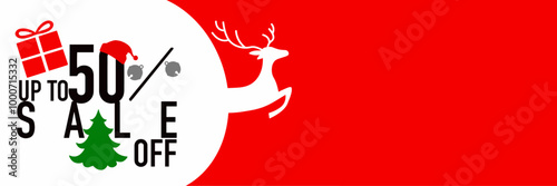 shopping discount vector sale off christmas, up to 50% 