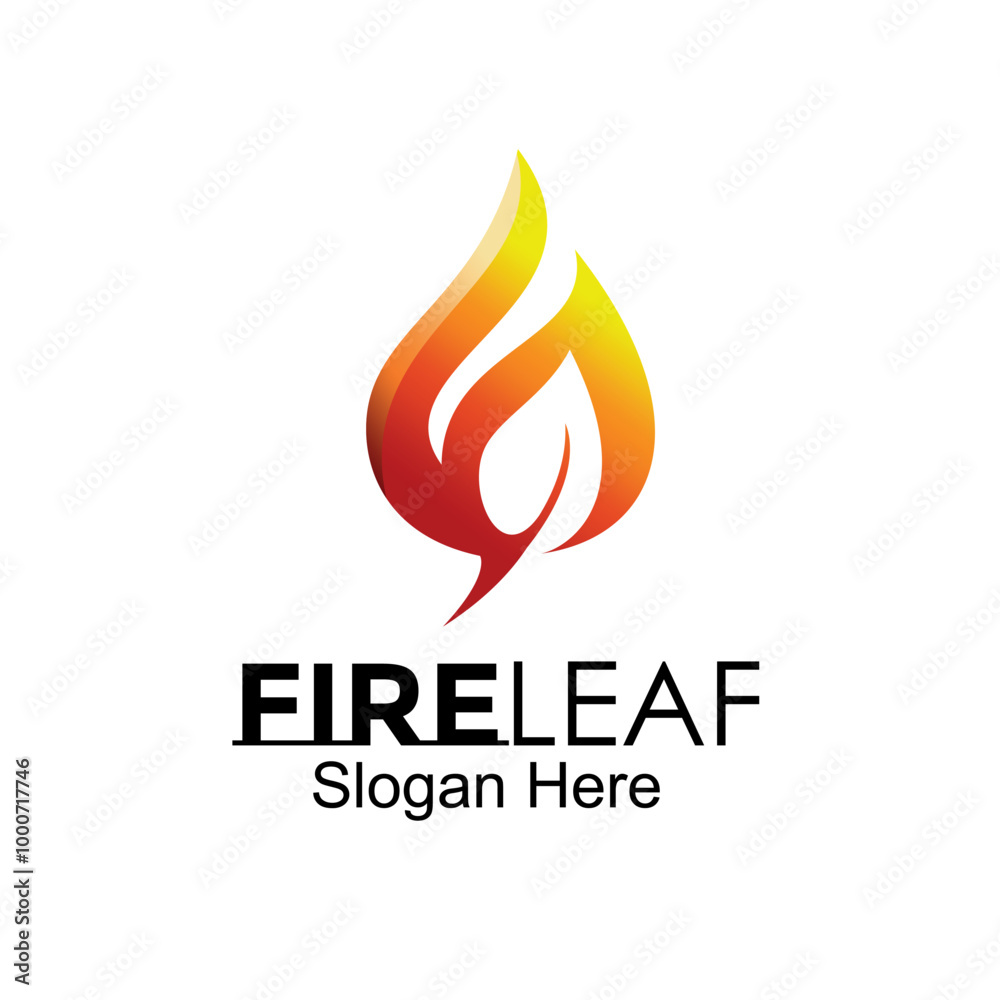 fireleaf logo design concept vector illustration fireleaf logo design concept vector illustration