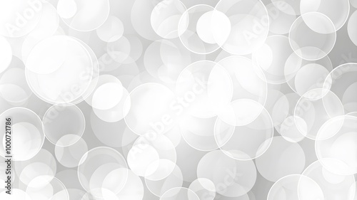 White abstract background with geometric shapes.  overlap layer on bright space with lines effect decoration. Minimal geometric design. Futuristic concept. White circles with drop shadows.  photo