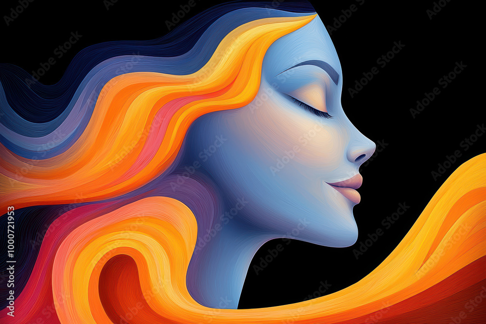 A floating face with a radiant smile, surrounded by swirling colorful energy, surreal smile, positive encouragement, Lively A floating face with a radiant smile, surrounded by swirling colorful energy, surreal smile, positive encouragement, Lively