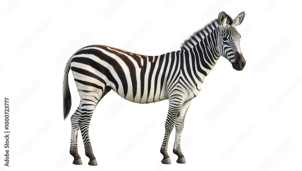 Fototapeta premium zebra crossing isolated on transparent white background