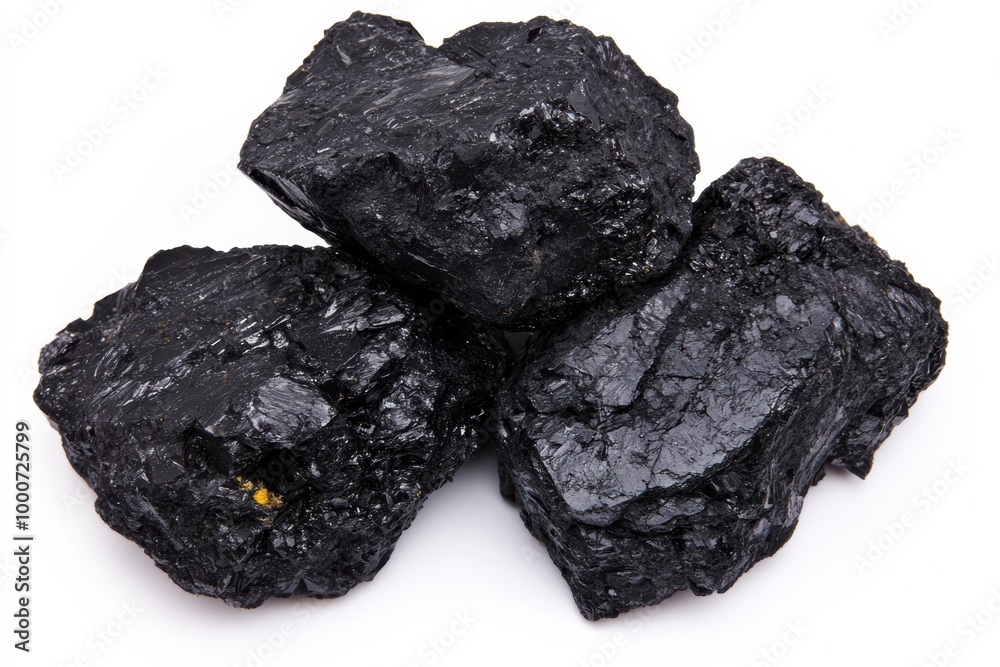 Rough black coal chunks Rough black coal chunks