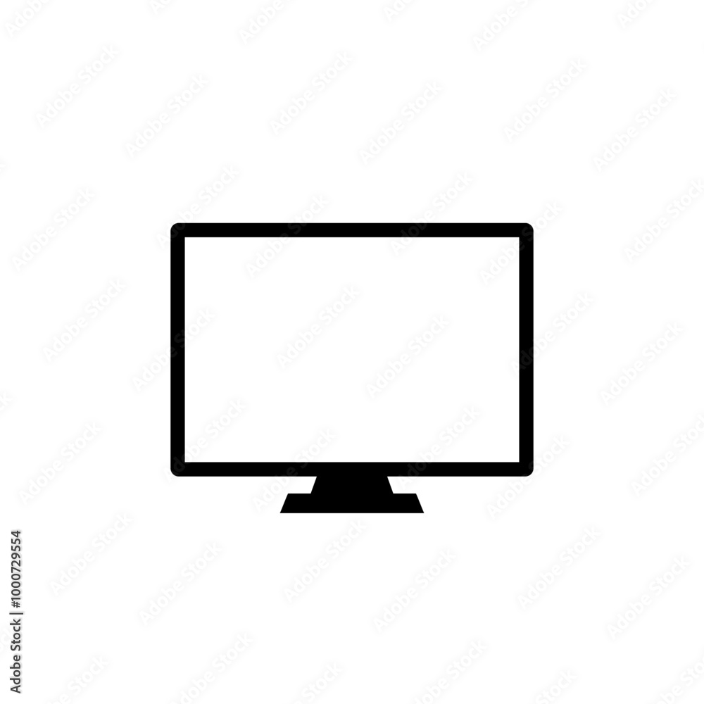 Monitor desktop computer icon trendy style Monitor desktop computer icon trendy style