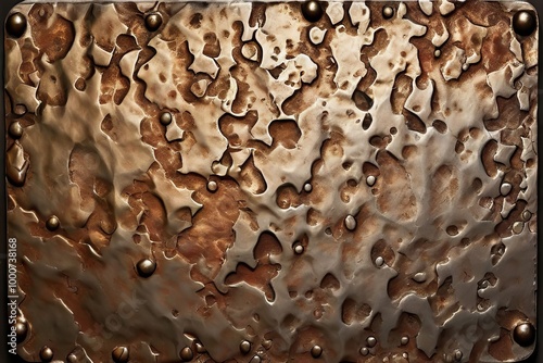 close up of a piece of metal with a hammered texturethe texture photo