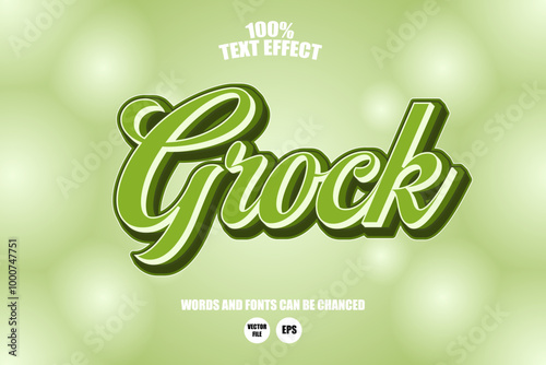 Editable font effects match the calm and refreshing style