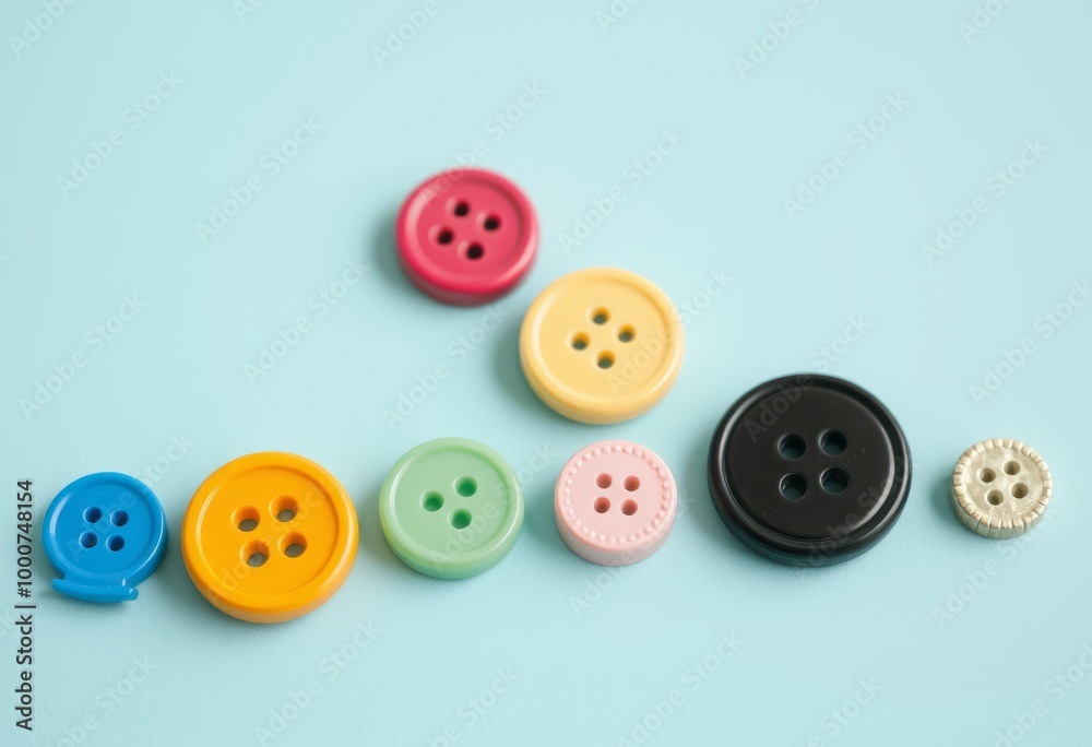 A line of buttons laid out in a row A line of buttons laid out in a row