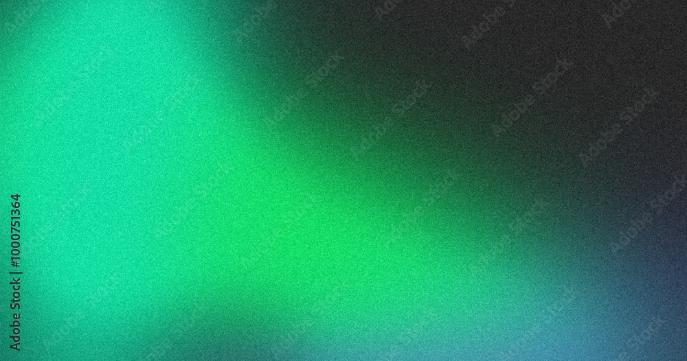 Eye catching green and blue gradient background with grainy texture, ideal for web, print, and social media. Versatile and captivating for all creative endeavors