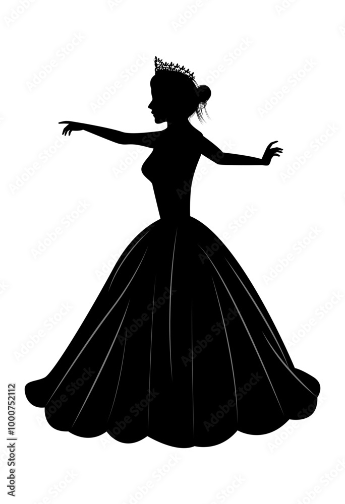 Cute Princess Silhouette Cute Princess Silhouette