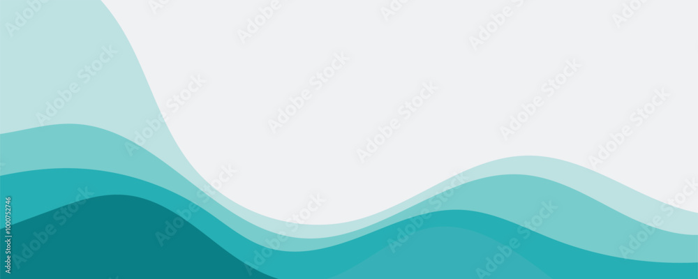 Sea waves layered vector background illustration and sea beach vector illustration. Sea waves layered vector background illustration and sea beach vector illustration.