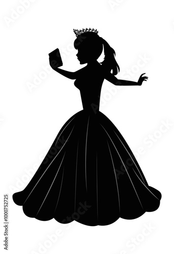 Cute Princess Silhouette