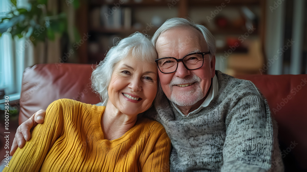 Happy older couple at home Happy older couple at home