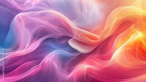 Abstract Wavy Pattern with Vibrant Colors and Subtle Textures