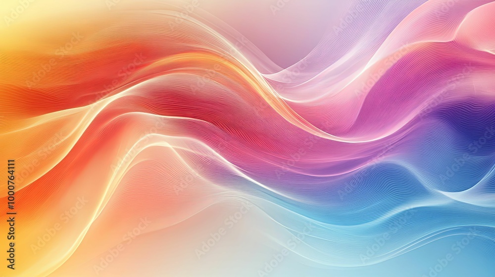 Abstract Background with Wavy Lines and Gradient Colors Abstract Background with Wavy Lines and Gradient Colors