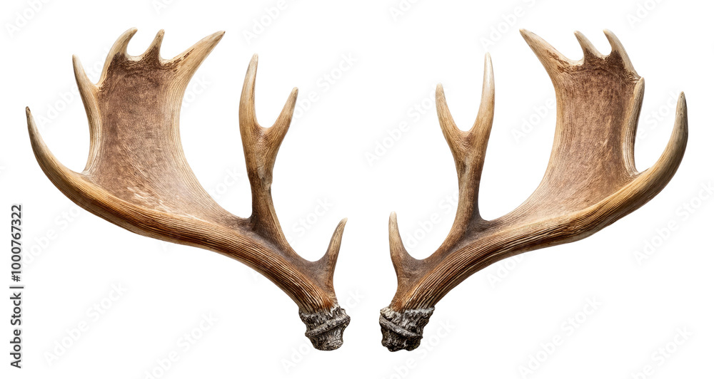 Deer Antlers Isolated on Transparent Background. Deer Antlers Isolated on Transparent Background.