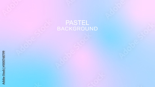 Soft Pastel Colorful Gradient Background. Pink and Blue Color Gradation. Grainy Noise Texture. Design for Template, Social Media, Trendy, Vintage, Brochure, Banner
