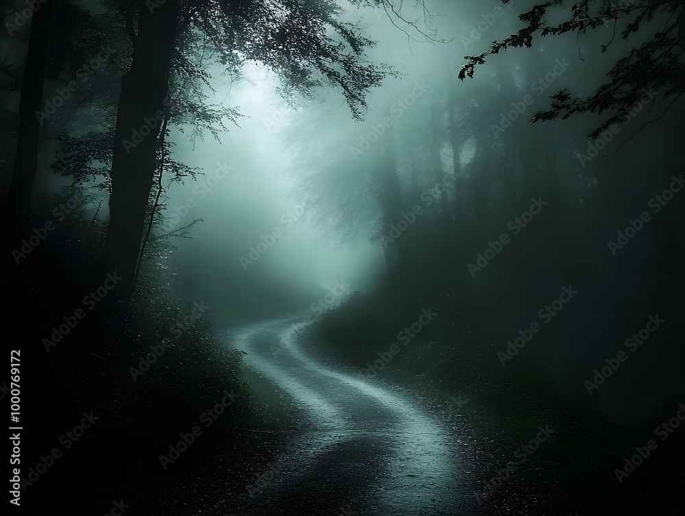 foggy forest in the morning foggy forest in the morning
