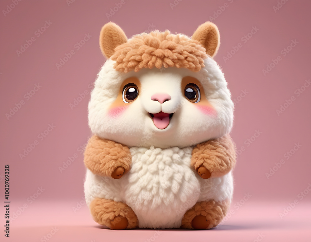 Cute Chubby and furry baby sheep Cute Chubby and furry baby sheep
