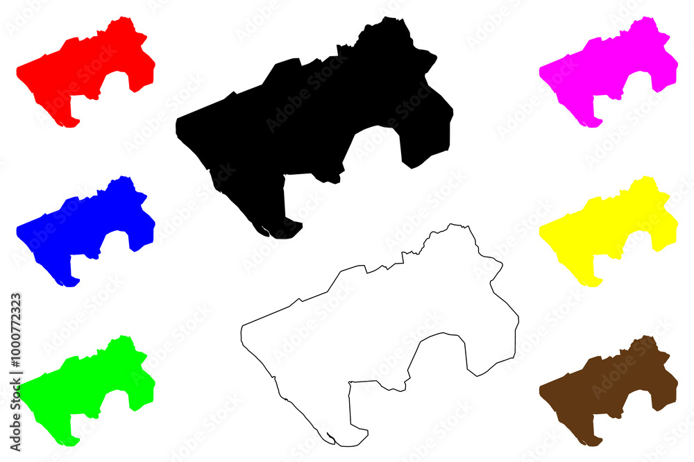 Vasai-Virar City (Republic of India, Maharashtra State) map vector illustration, scribble sketch City of Vasai Virar map Vasai-Virar City (Republic of India, Maharashtra State) map vector illustration, scribble sketch City of Vasai Virar map